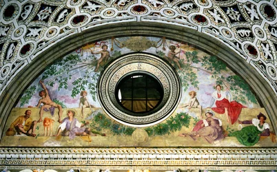 Lunette from the Interior of the Villa Depicting Vertumnus and Pomona